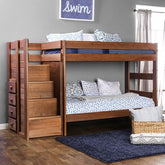 Ampelios Twin/Twin Bunk Bed Model Am-Bk102-Bed-Slat By Furniture Of America